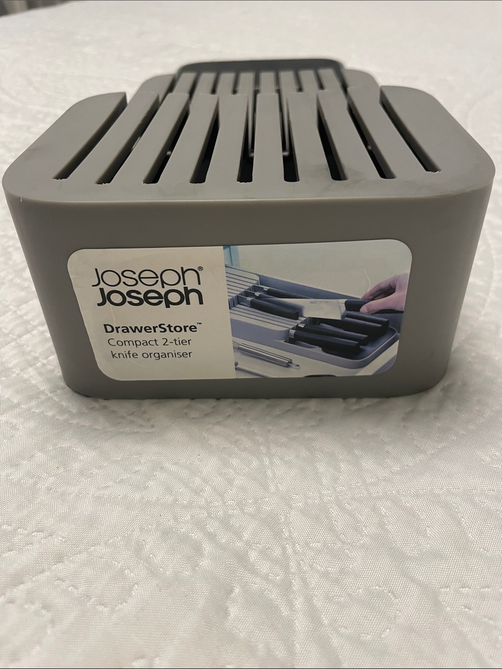 JOSEPH JOSEPH DrawerStore Compact 2-Tier Knife Organizer